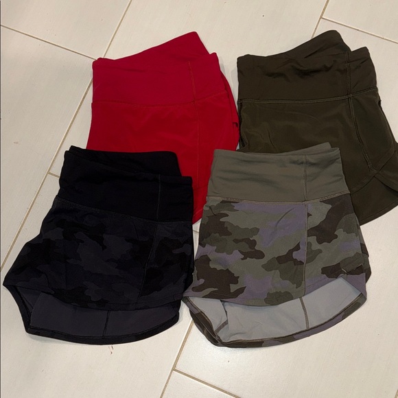 lululemon athletica Women's Shorts - Red, Black Camo, Green, and Green Camo - Picture 1 of 1